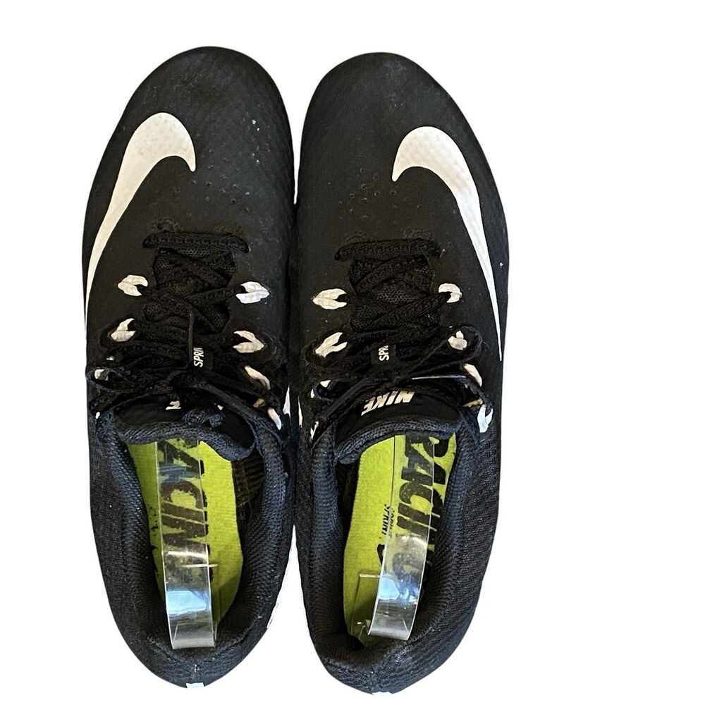Nike Zoom Rival S Sprinter Black/White Track Racing Shoes Cleats Spikes Size 7.5